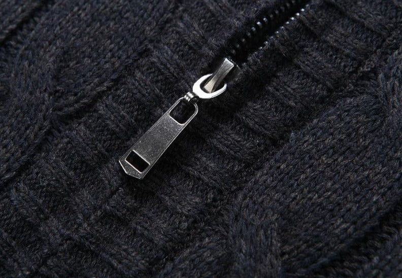 Fleece Knitted Luex Vest Sweater