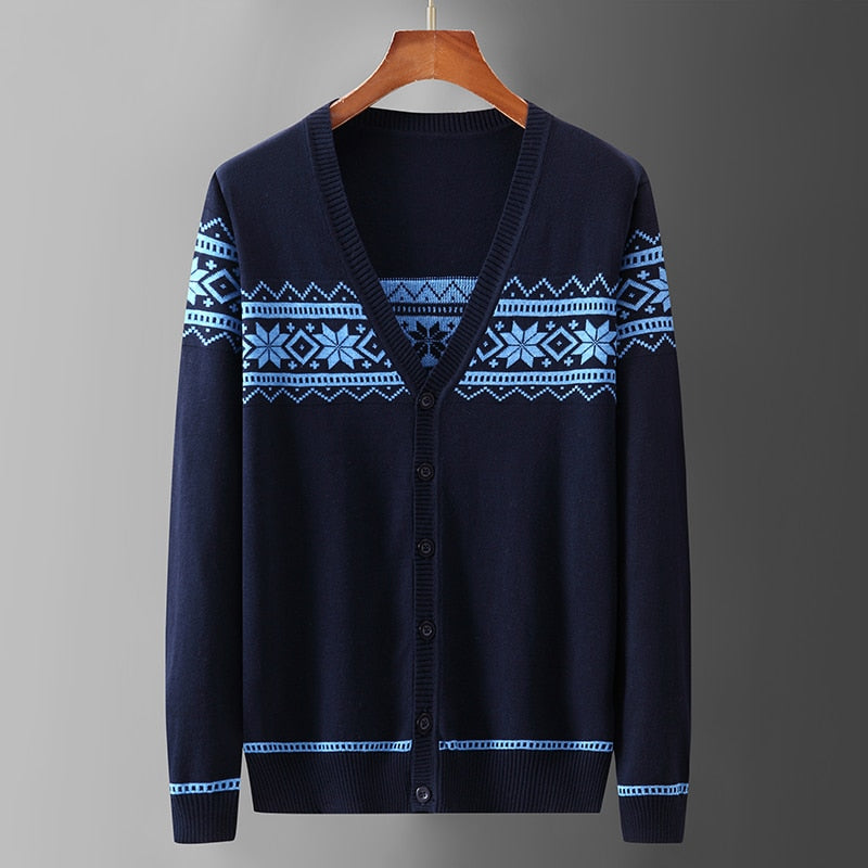 Valkid Plaid Knitted Cardigan