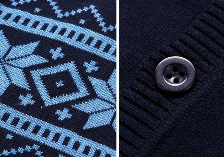 Valkid Plaid Knitted Cardigan