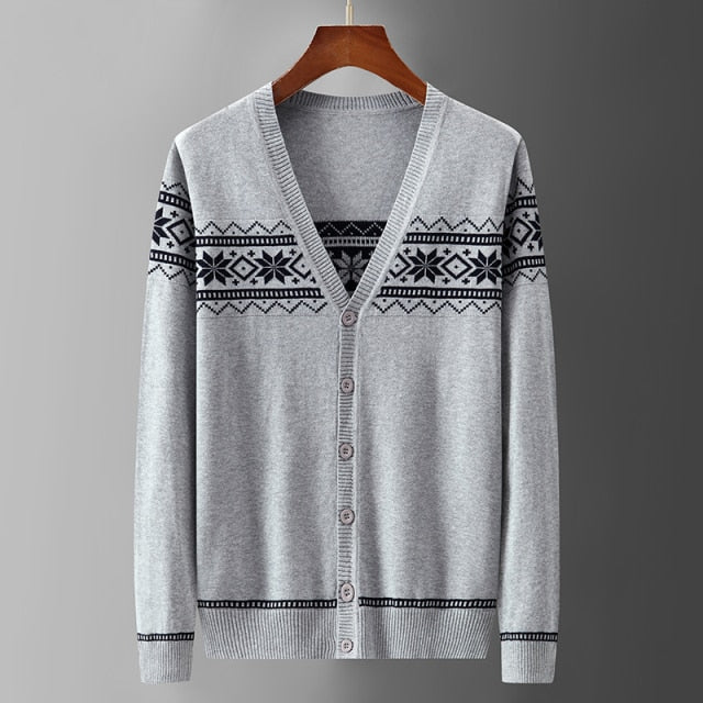 Valkid Plaid Knitted Cardigan