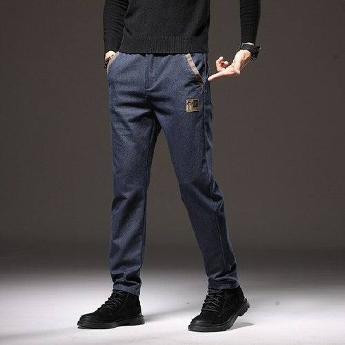 Slim Fit Cargo Denim Pants
